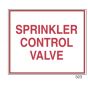 Sign Alum 12x10 Sprinkler Control Valve(200/64#)