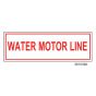 Sign Alum  6x2 Water Motor Line (100/1000/22#)