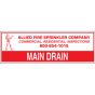 Sign Alum Personalized 6x2 Main Drain (100/3.4#)