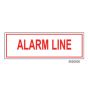 Sign Vinyl Decal 6x2 Alarm Line (100/.6#)