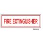 Sign Vinyl Decal 6x2 Fire Extinguisher (100/.6#)