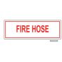 Sign Vinyl Decal 6x2 Fire Hose (100/.6#)