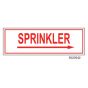 Sign Vinyl Decal 6x2 Sprinkler Right Arrow (100/.5#)