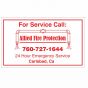 Service Sticker 6 x 4 Personalized-1 Color