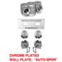 FDC Flush 90 Grooved 4"X 2.5"X 2.5" Complete Chrome Plated