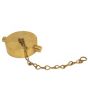 Fire Hose Cap & Chain 2-1/2" Detroit Thread (3.125 x 7½")