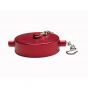 Fire Hose Cap & Chain 2-1/2" NST Alum Red