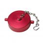 Fire Hose Cap & Chain 2-1/2" NST Alum Red