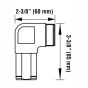 90 Degree Flex Hose Nipple 1" x 1/2"(for AR-100/AR-200)