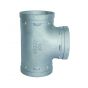 Grooved Short Tee 4" Galv (004G)(=Gruvlok #7460)