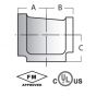 PIPE FITTING Cast Iron Reducing Tee 1"x1/2"x1" (28/56/60#)