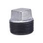 Pipe Fitting Malleable Galvanized Iron Plug Square Head 1/2"