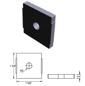 Strut Fitting 1/2" Washer No Turn(Model F11) (100/10#)