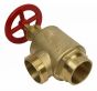 Fire Hose Angle Valve 2-1/2" Groove x 2-1/2"M(NST)