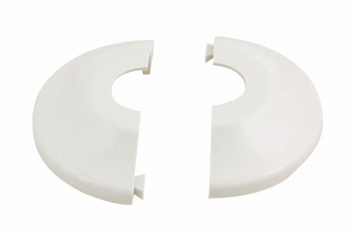 Escutcheon Replacement 1PC Plastic WH Split 5/8" X 1/2" IPS